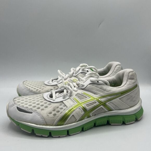Asics Gel Blur 33 Women's Size 8 White Green Athletic Running Shoes T1H8N - Picture 4 of 12